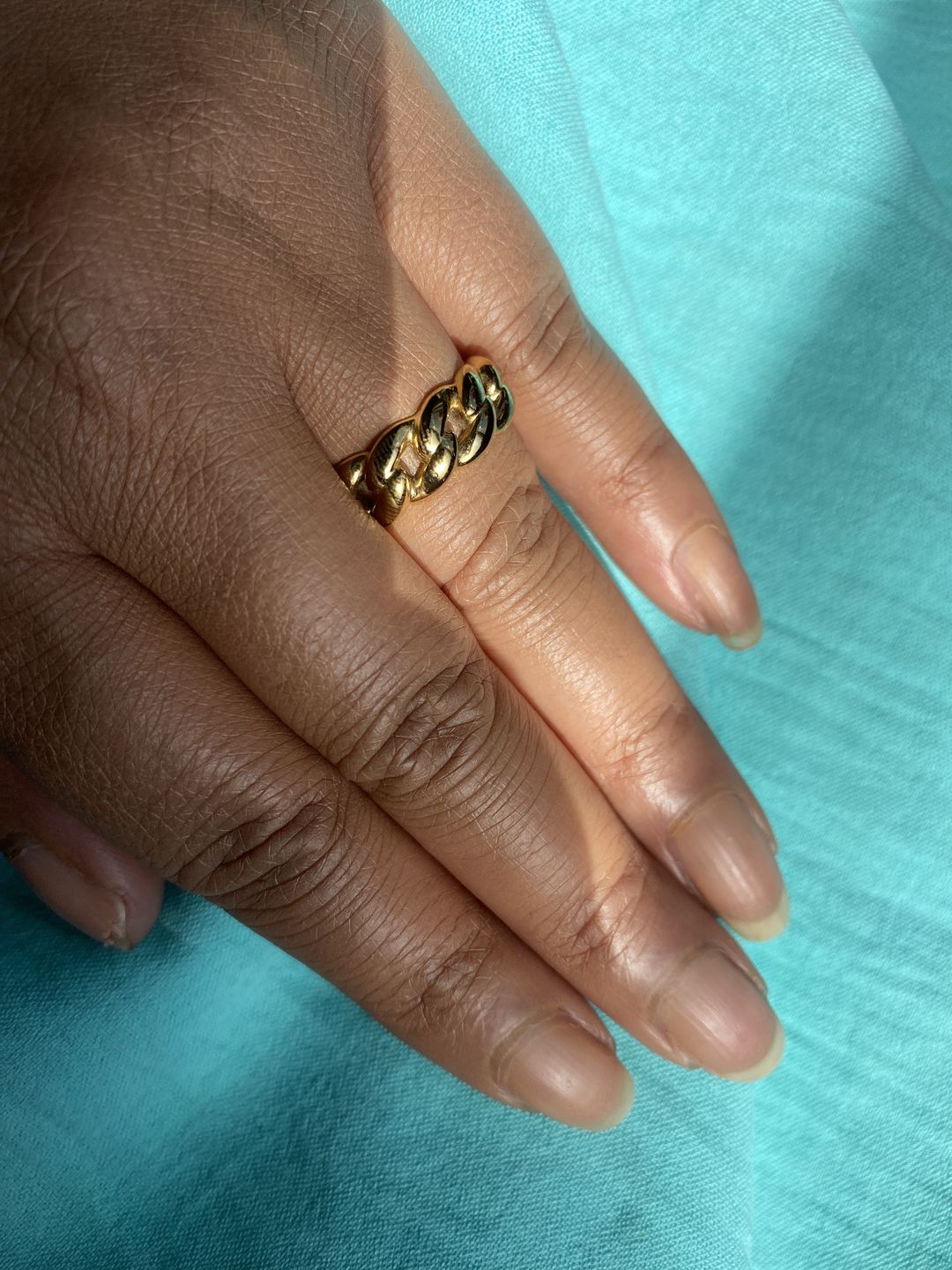 Customer photo review of CLEAN CUBANA CHAIN. - 12MM 18K GOLD