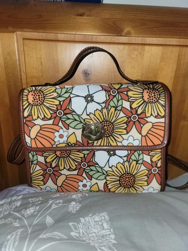 Customer photo review of Rustic Blooms | Canvas Satchel Bag