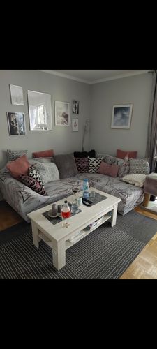 Customer photo review of Grau marmoriert - Sofabezüge für klassische und Ecksofas - Das Haus der Überzüge