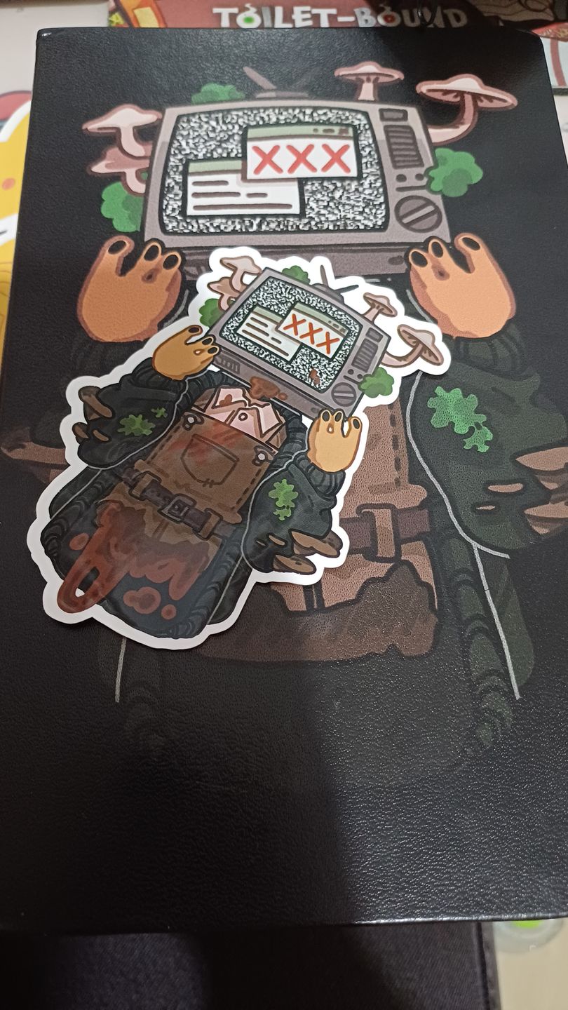 Customer photo review of TV Head Gore Stickers