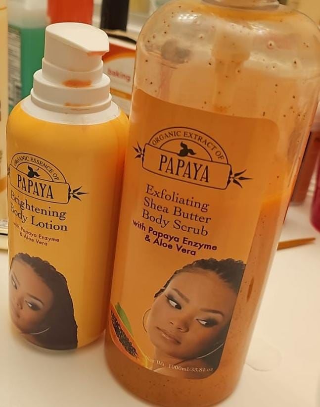Customer photo review of Organic Extract of Papaya Brightening Body Lotion - 400ml