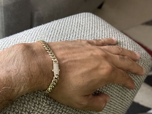 Customer photo review of *NEW* 14K Hollow Cuban Bracelet (7.5MM) JTJ™-
