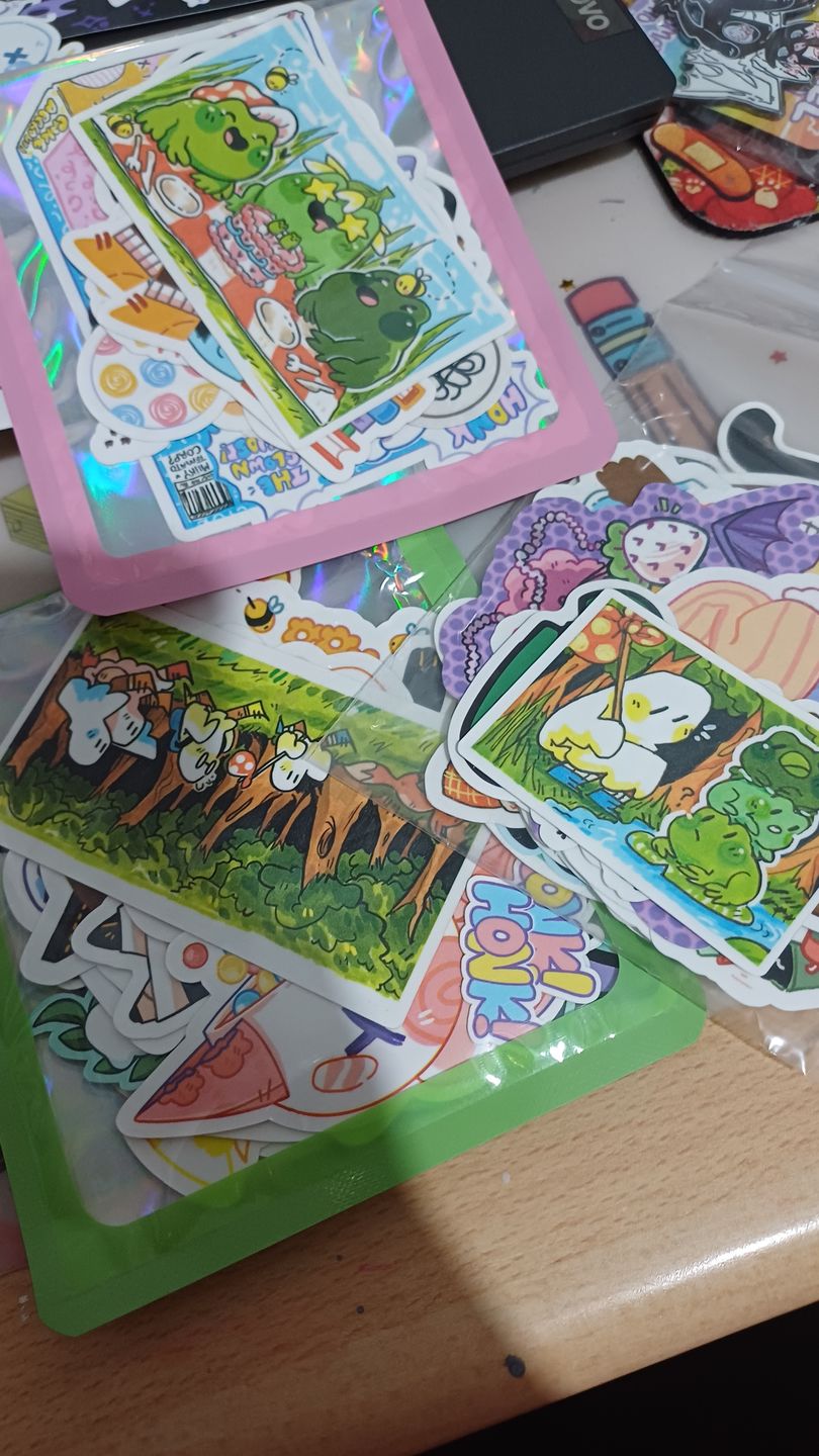 Customer photo review of Sticker Mystery Packs!