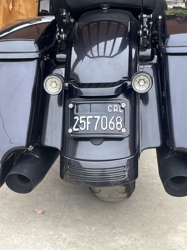 Customer photo review of 1967 CALIFORNIA MOTORCYCLE LICENSE PLATE - BLACK WITH WHITE TEXT 4"x7" (100mm x 180mm)