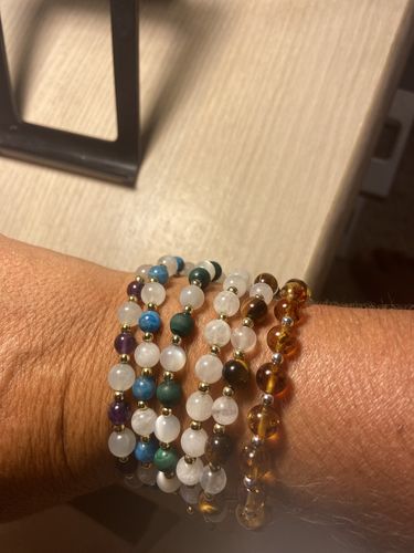 Customer photo review of Bracelet Anti-Allergie en Ambre de Birmanie | Argent 925