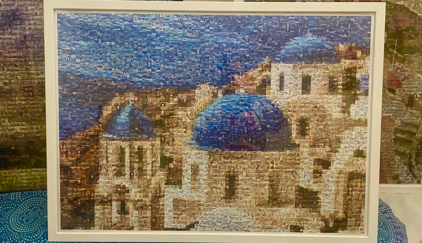 Customer photo review of SANTORINI CUPOLE BLU