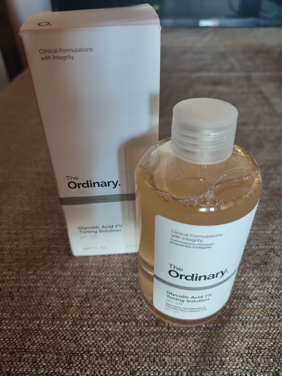 Customer photo review of Glycolic Acid 7% Exfoliating Toning Solution 240ml