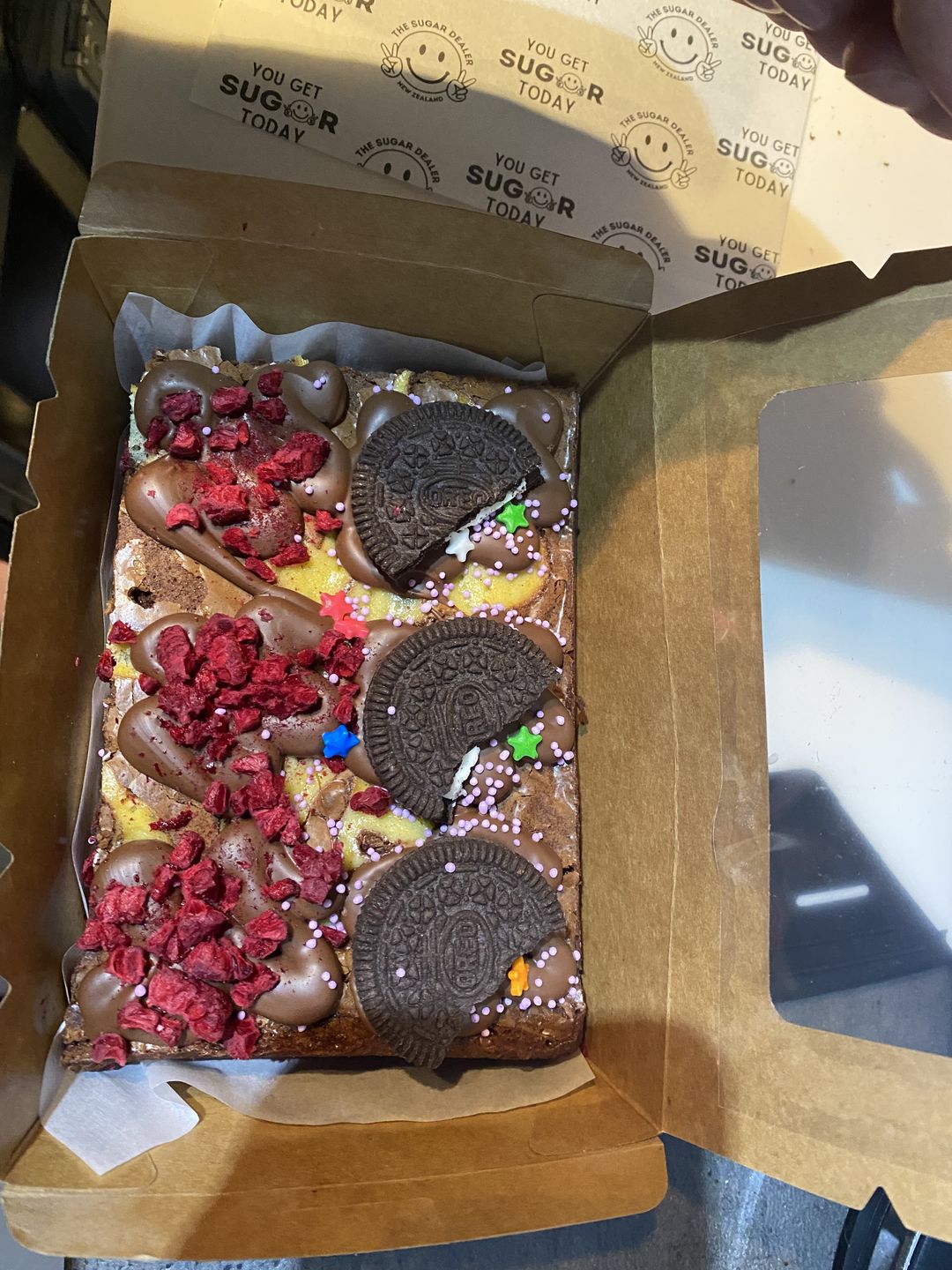 Customer photo review of Mini cheesecake brownie