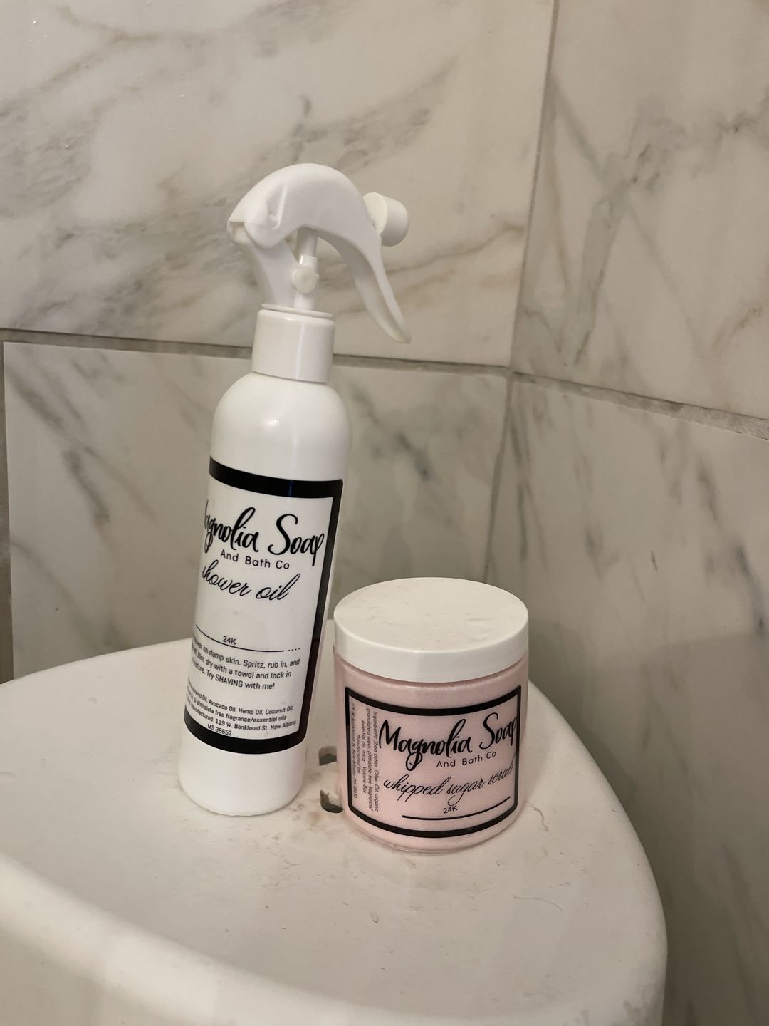 Customer photo review of Shower Oil