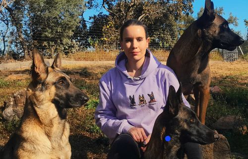 Customer photo review of CUTE DOGS CUSTOM HOODIE (Unisex)