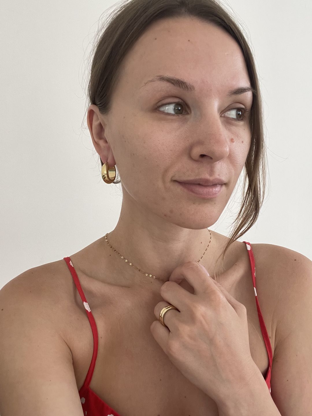 Customer photo review of Dainty Necklace