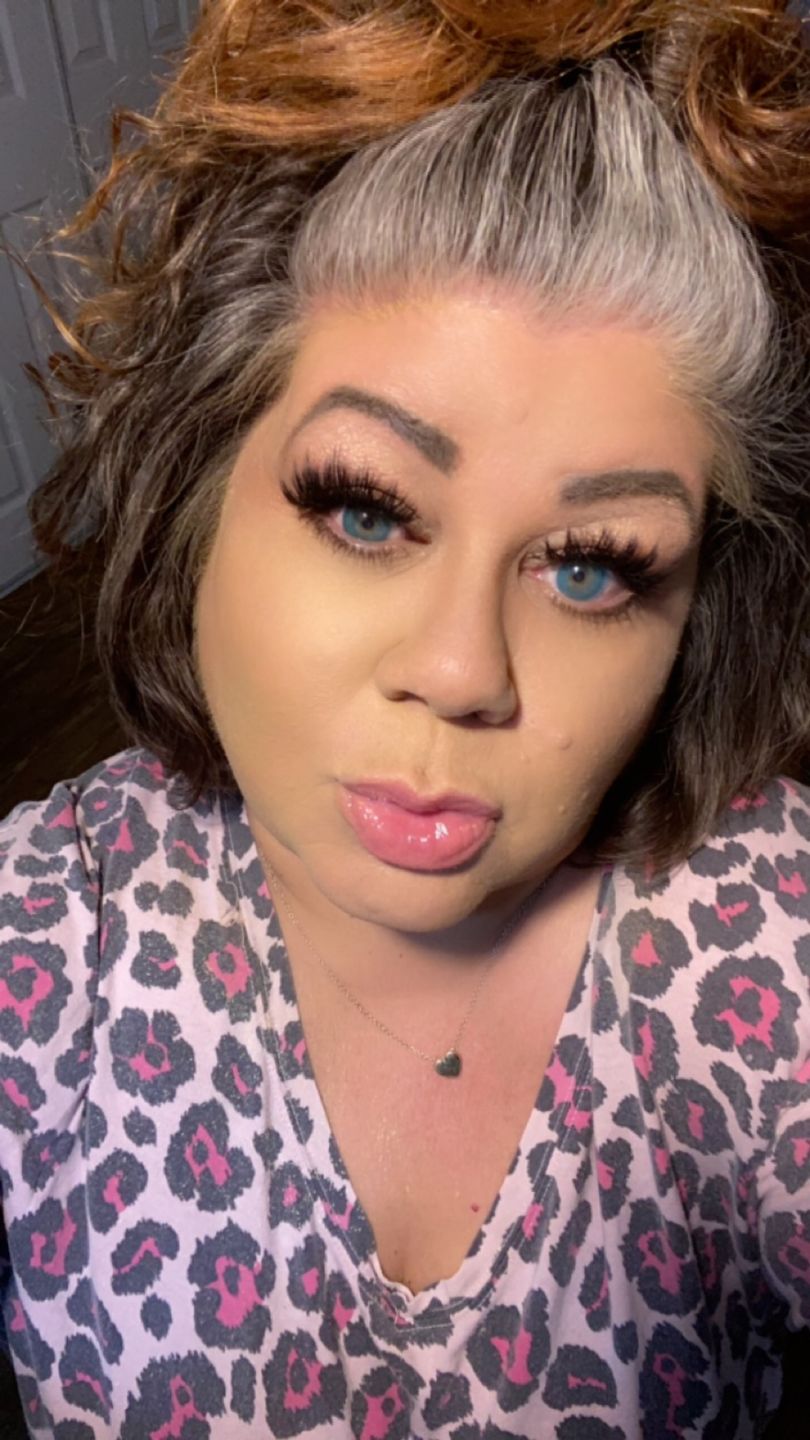Customer photo review of Polar Light Blue Prescription Colored Contact Lenses