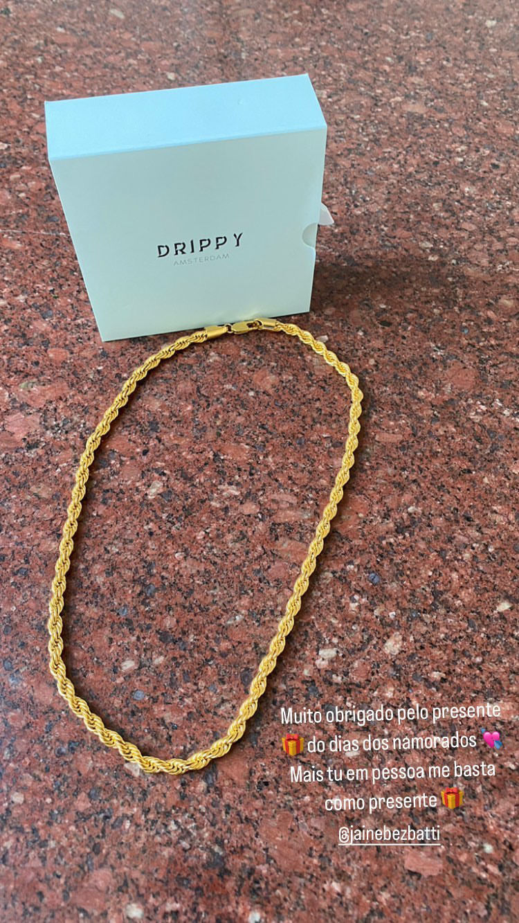 Customer photo review of CLEAN ROPE. - 6MM 18K GOLD