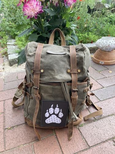 Customer photo review of Rucksack mit Patch / Olivgrau (🌲)