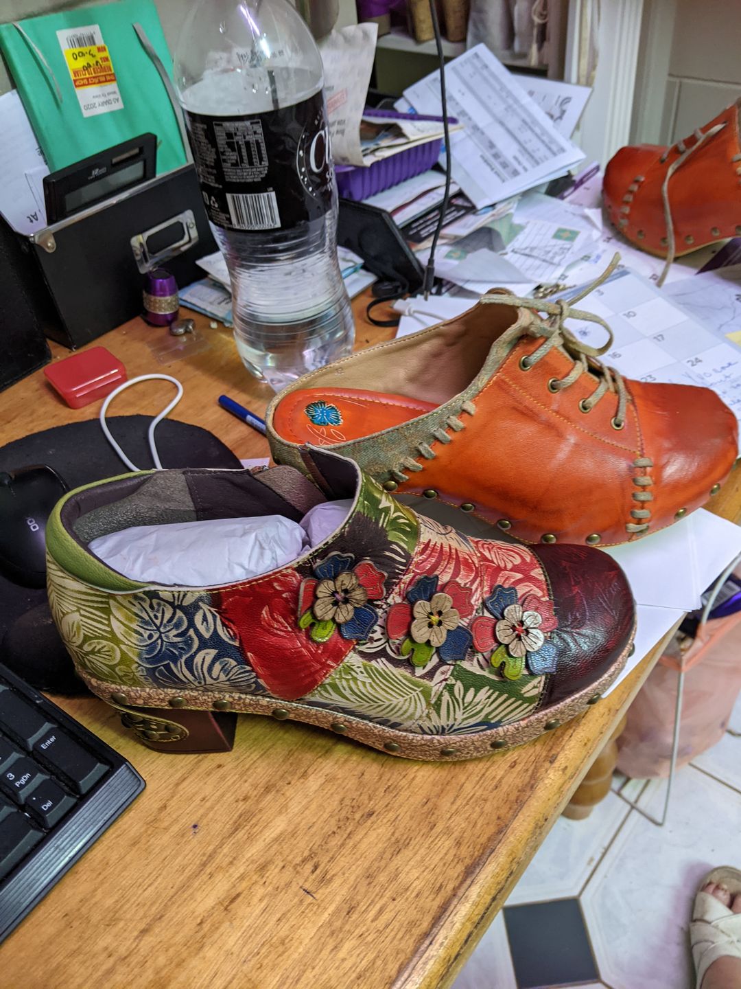 Customer photo review of Vintage Handmade Round Toe Sandals