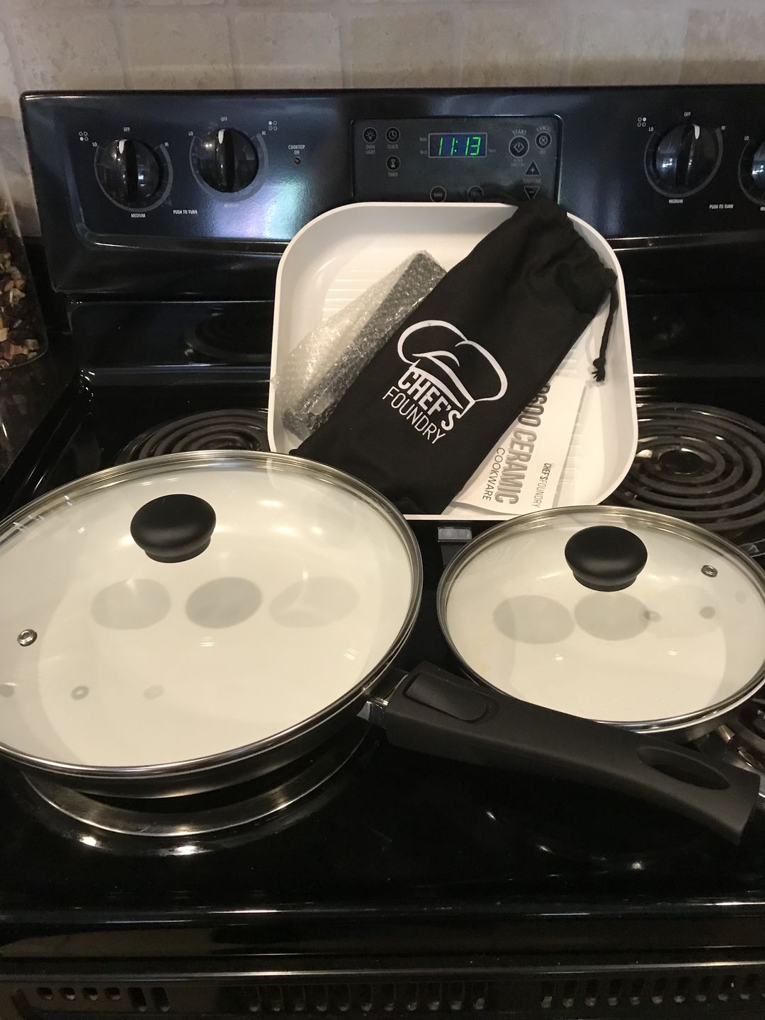 Customer photo review of P600 Cookware Frying Pan Set