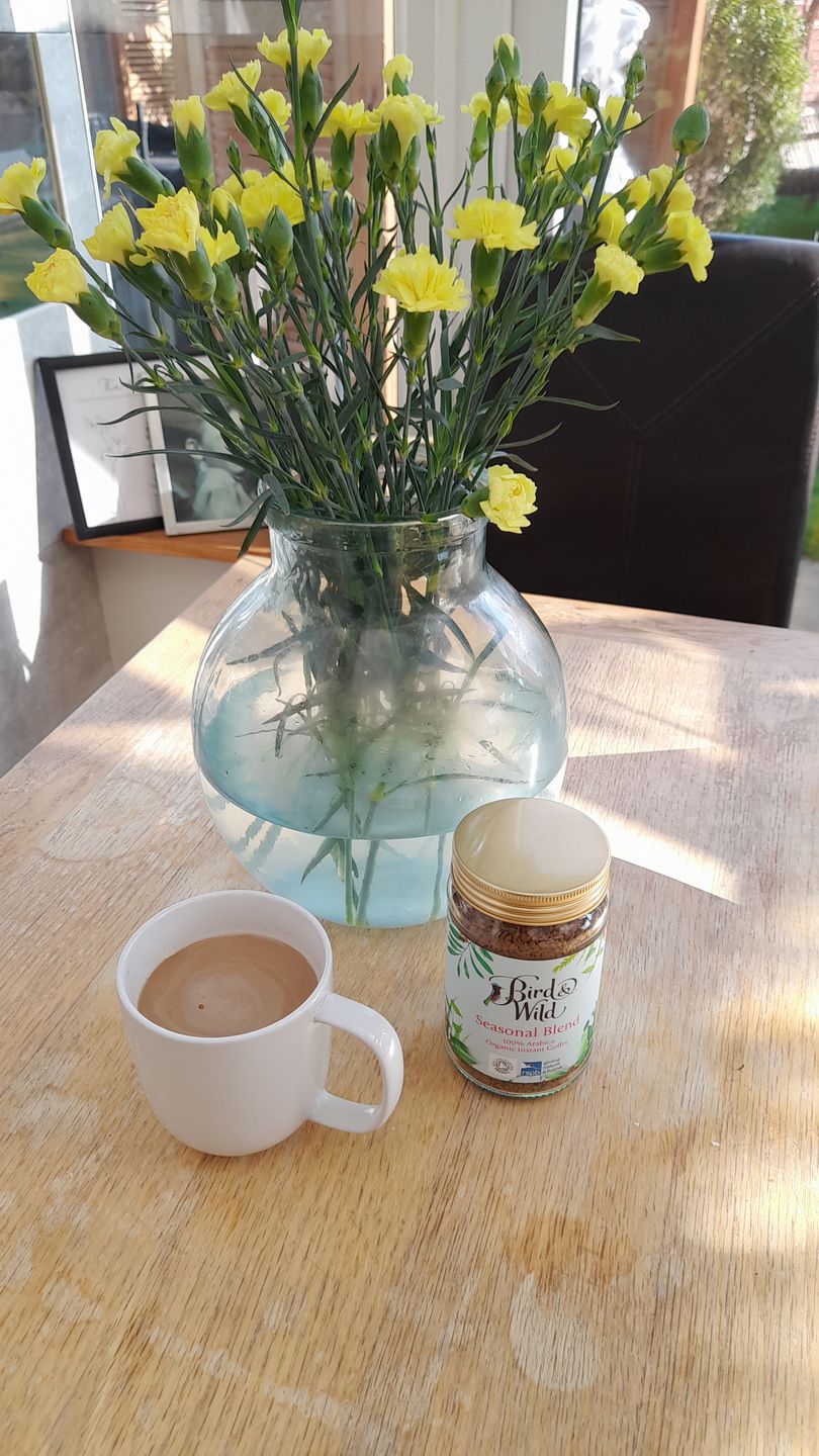 Customer photo review of Bird & Wild Fairtrade Organic Instant Coffee, 100% Arabica, 100g Jar (50 Servings)