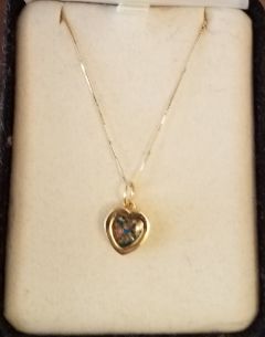 Customer photo review of Dainty Heart Cremation Pendant