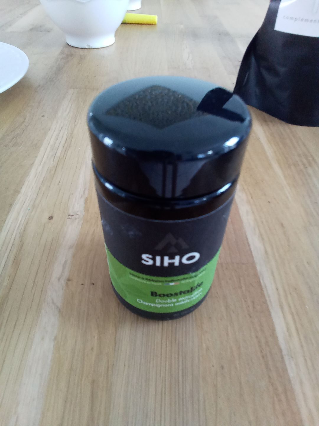 Customer photo review of Boostalife, extrait bio de 3 champignons: reishi, chaga et héricium