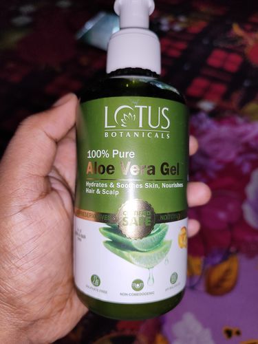 Customer photo review of 100% Pure Aloe Vera Gel with Vitamin E