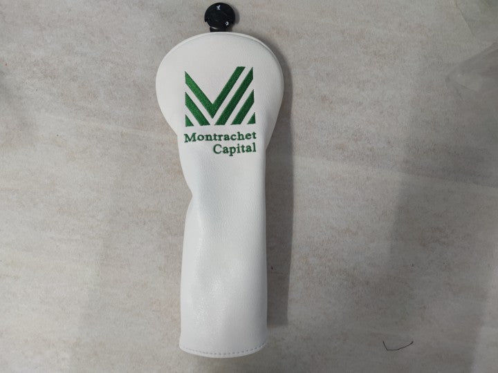 Customer photo review of Personalized Diagonal Stripes Wood Head Covers With Your Logo