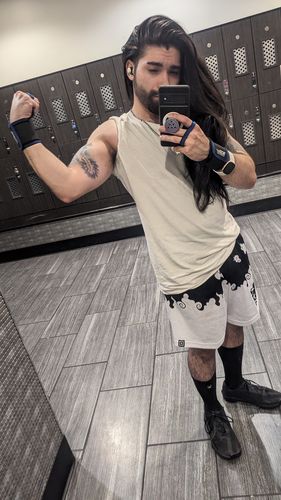 Customer photo review of Mesh Shorts - Sun God V1