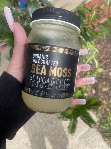 Customer photo review of St Lucia Gold Sea Moss Gel