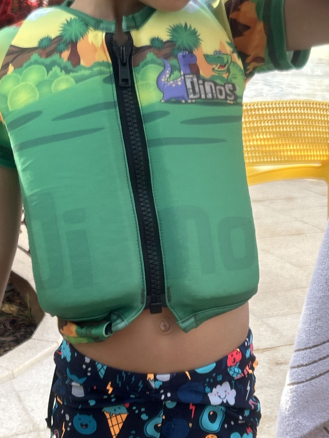 Customer photo review of Camisa Flutuadora Infantil Floater