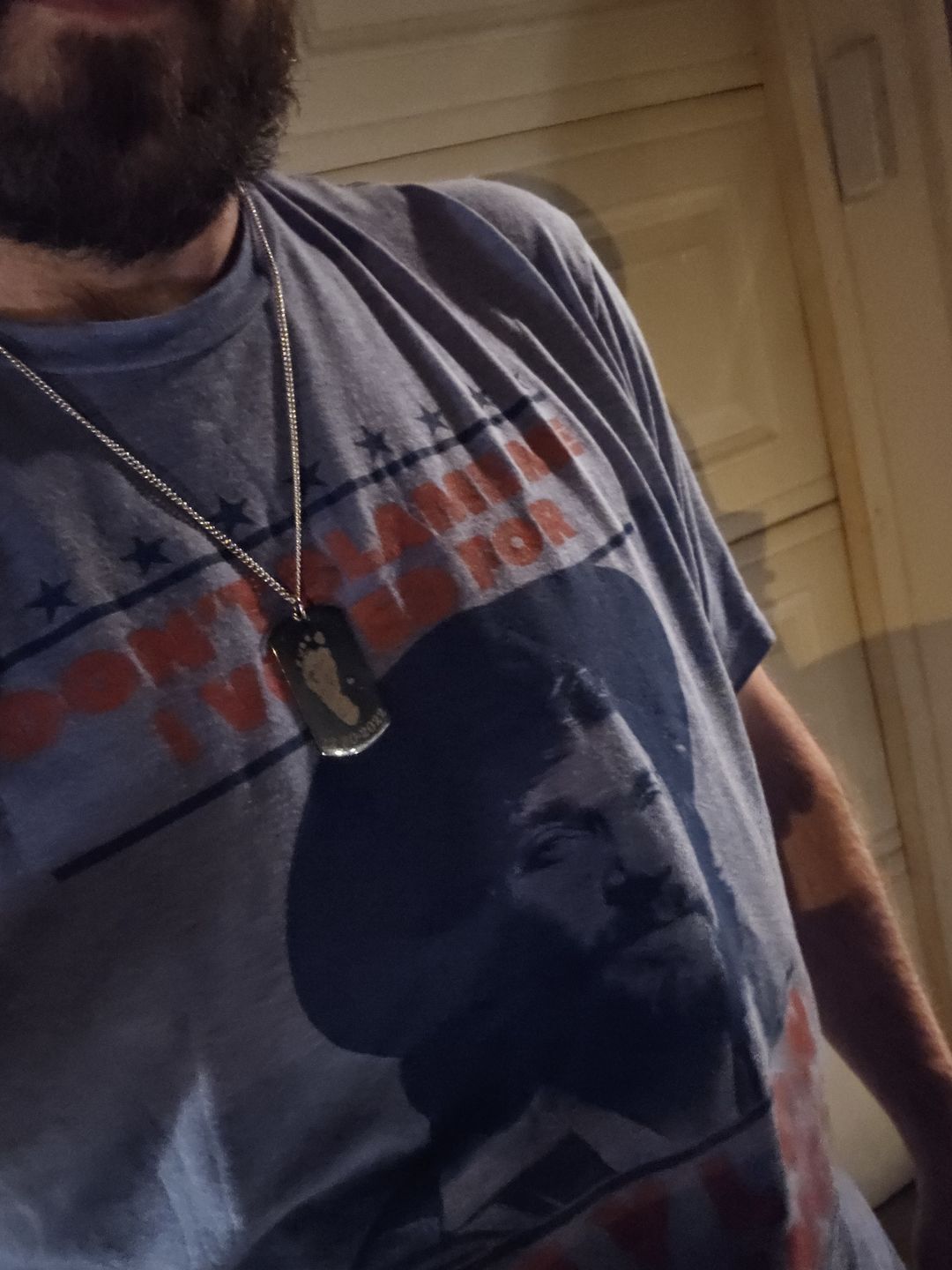 Customer photo review of I Voted for Waylon Jennings Mens Tee Shirt