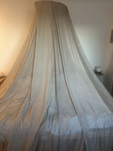 Customer photo review of FaradayLabz™ Silver EMF Protection Bed Canopy
