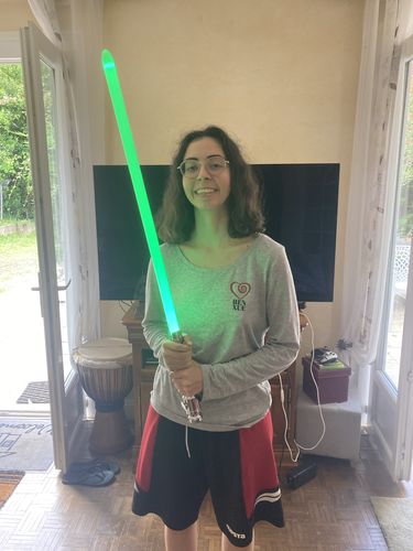 Customer photo review of Snips hero sabers - CW edition