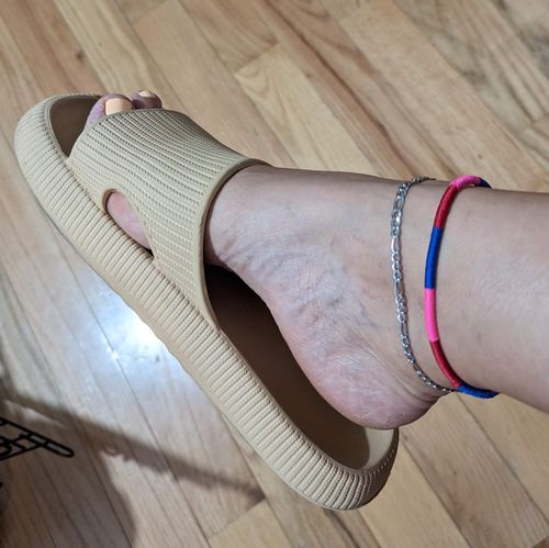 Customer photo review of Riviera Anklet - Silver