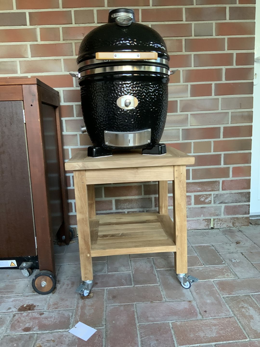 Customer photo review of Teak Beistelltisch Kendari mit Ablage, 50 x 50 cm