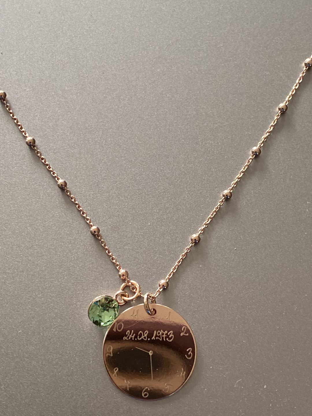 Customer photo review of Halskette Geburtsuhr