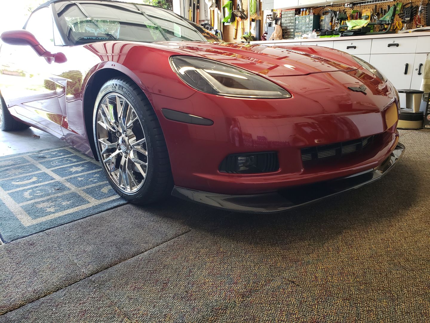Customer photo review of Corvette C6 Base Extended Front Splitter Lip | ZR1 Conversion Package