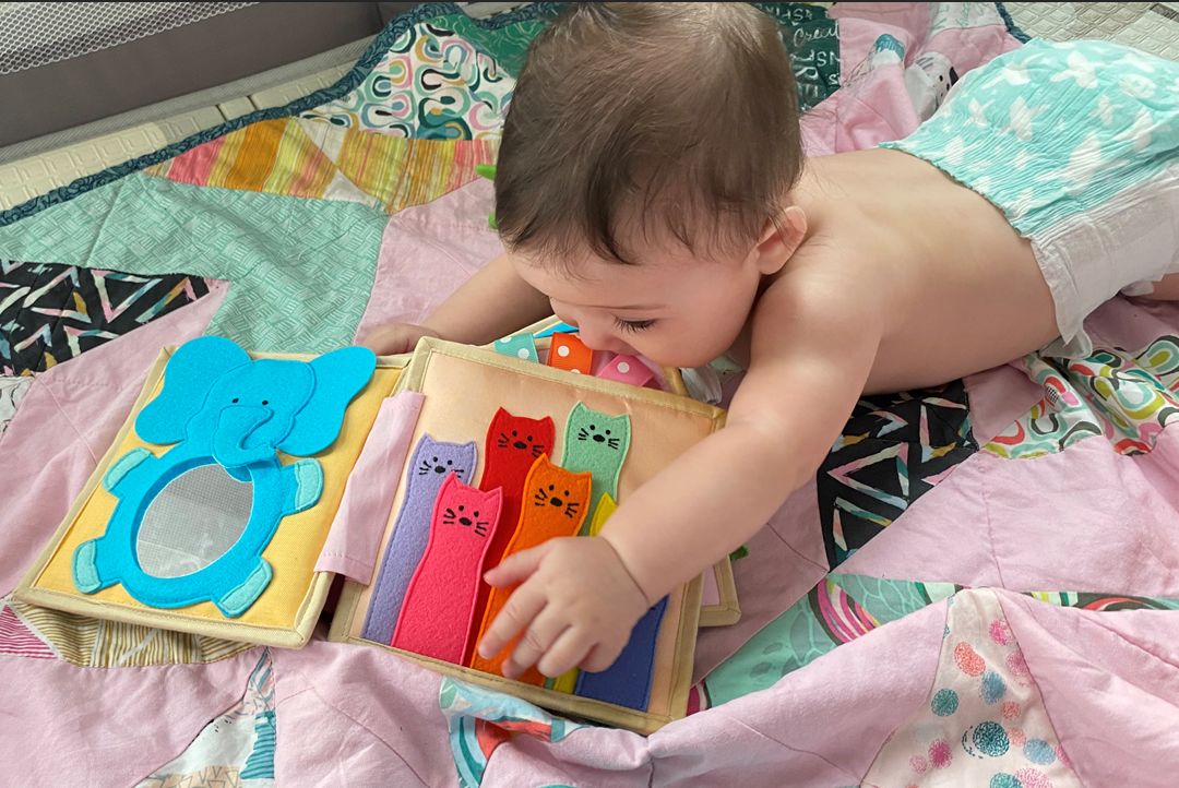 Customer photo review of Little Zebra Mini Quiet Book