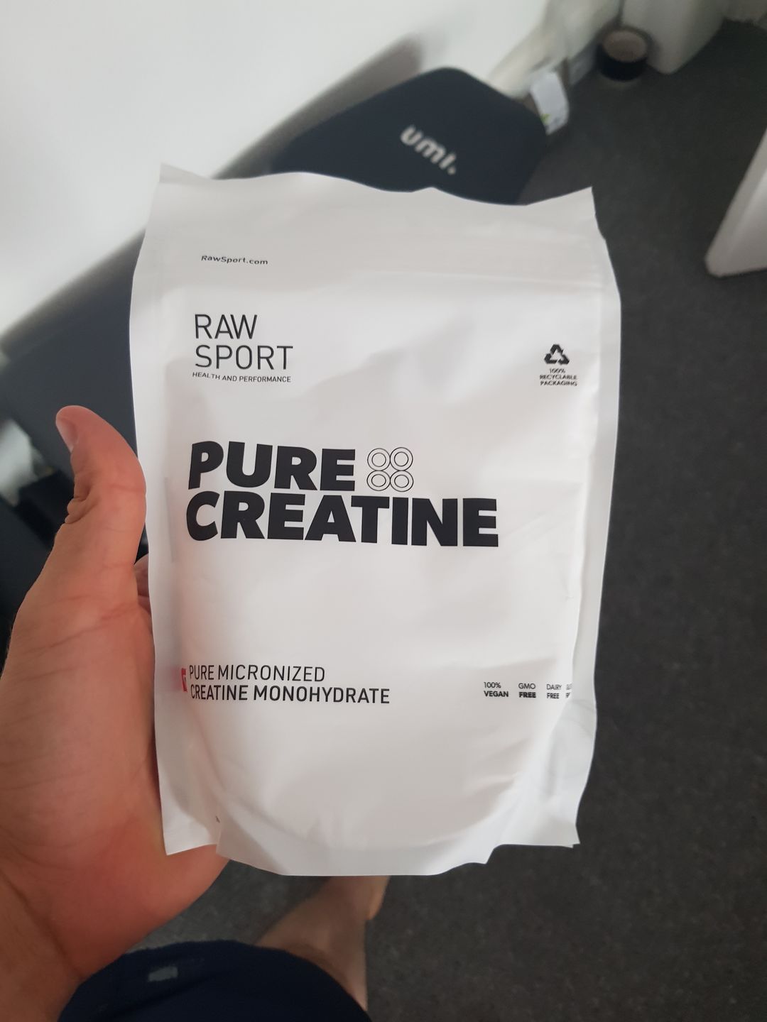 Customer photo review of Creatine Monohydrate