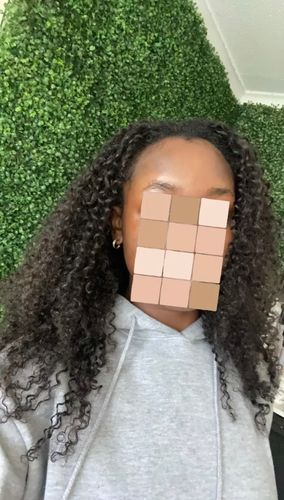 Customer photo review of No Sew In, No Glue Kinky Curly Wig U Part Wig/ V Part Wig