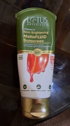 Customer photo review of Vitamin C Skin Brightening MatteFLUID Sunscreen