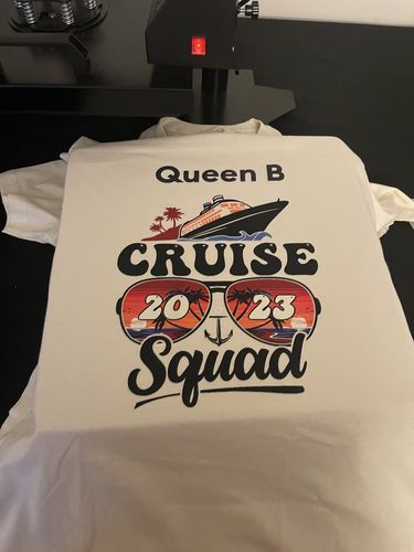 Customer photo review of Cruise Squad 2023 DTF Transfer