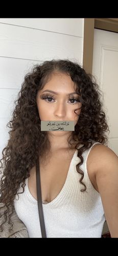 Customer photo review of Curly Ash Blonde
