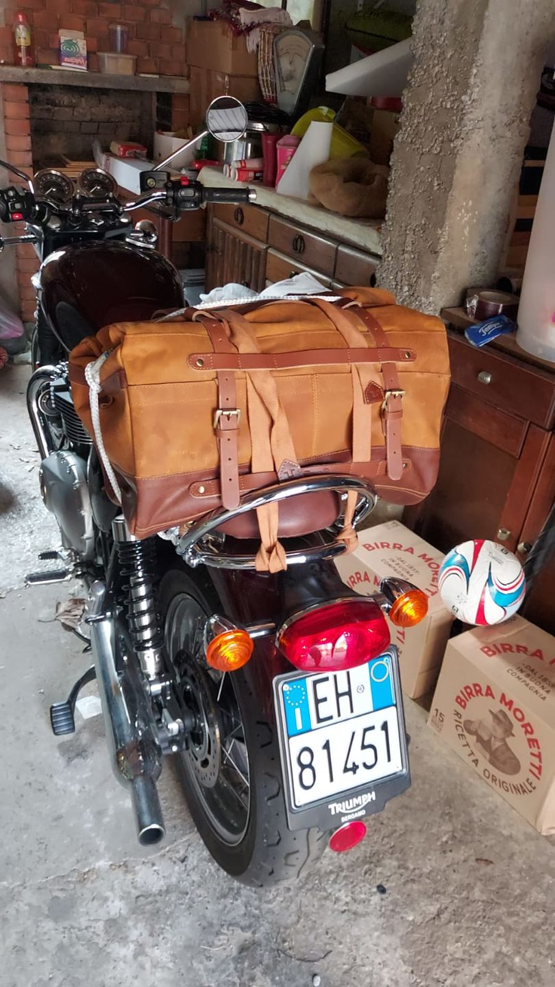 Customer photo review of outlaw duffel bag