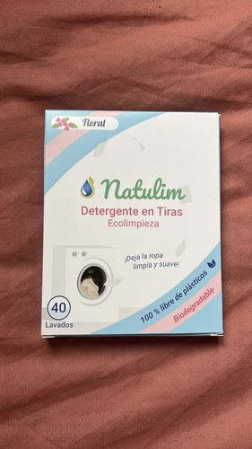 Customer photo review of Eco-Tiras de Detergente 40 lavados Natulim