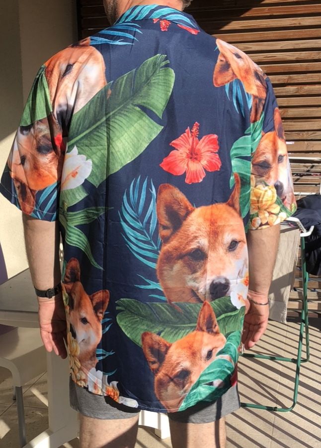 Customer photo review of Votre Photo - Chemise hawaïenne personnalisée