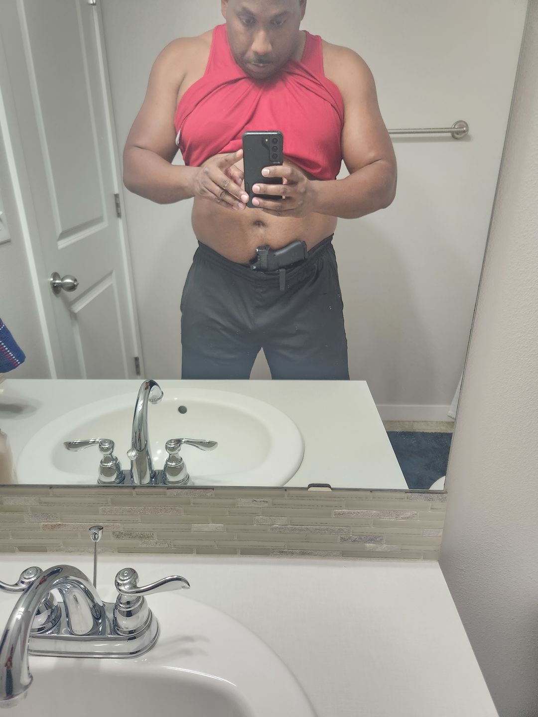 Customer photo review of OmniCarry Retention Belt - [BUNDLE AND SAVE]