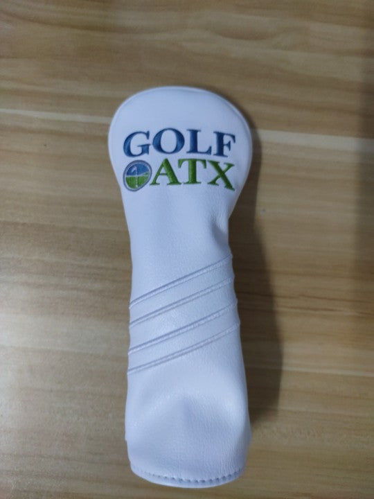 Customer photo review of Personalized Diagonal Stripes Wood Head Covers With Your Logo