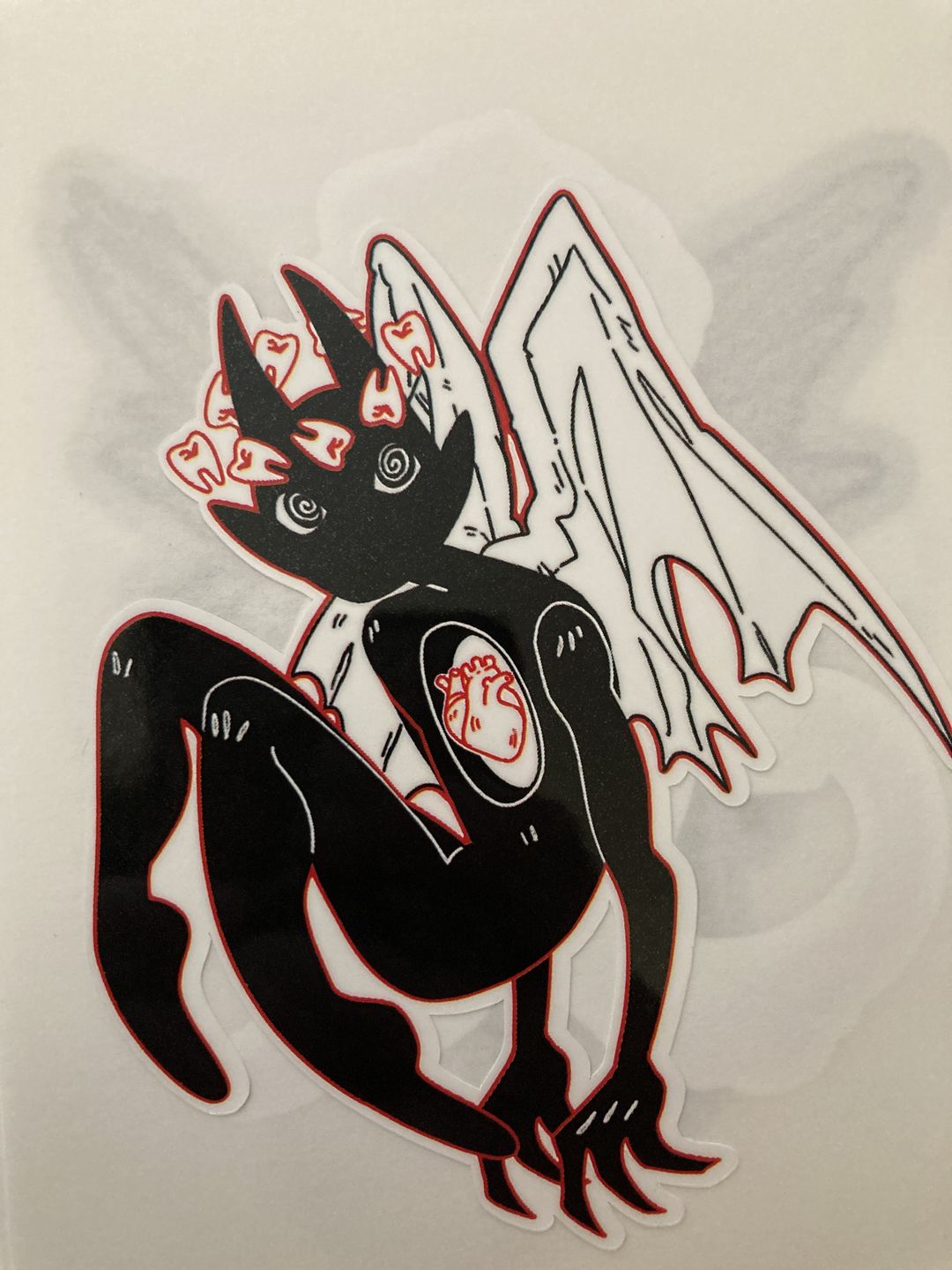 Customer photo review of Gore Angel Stickers