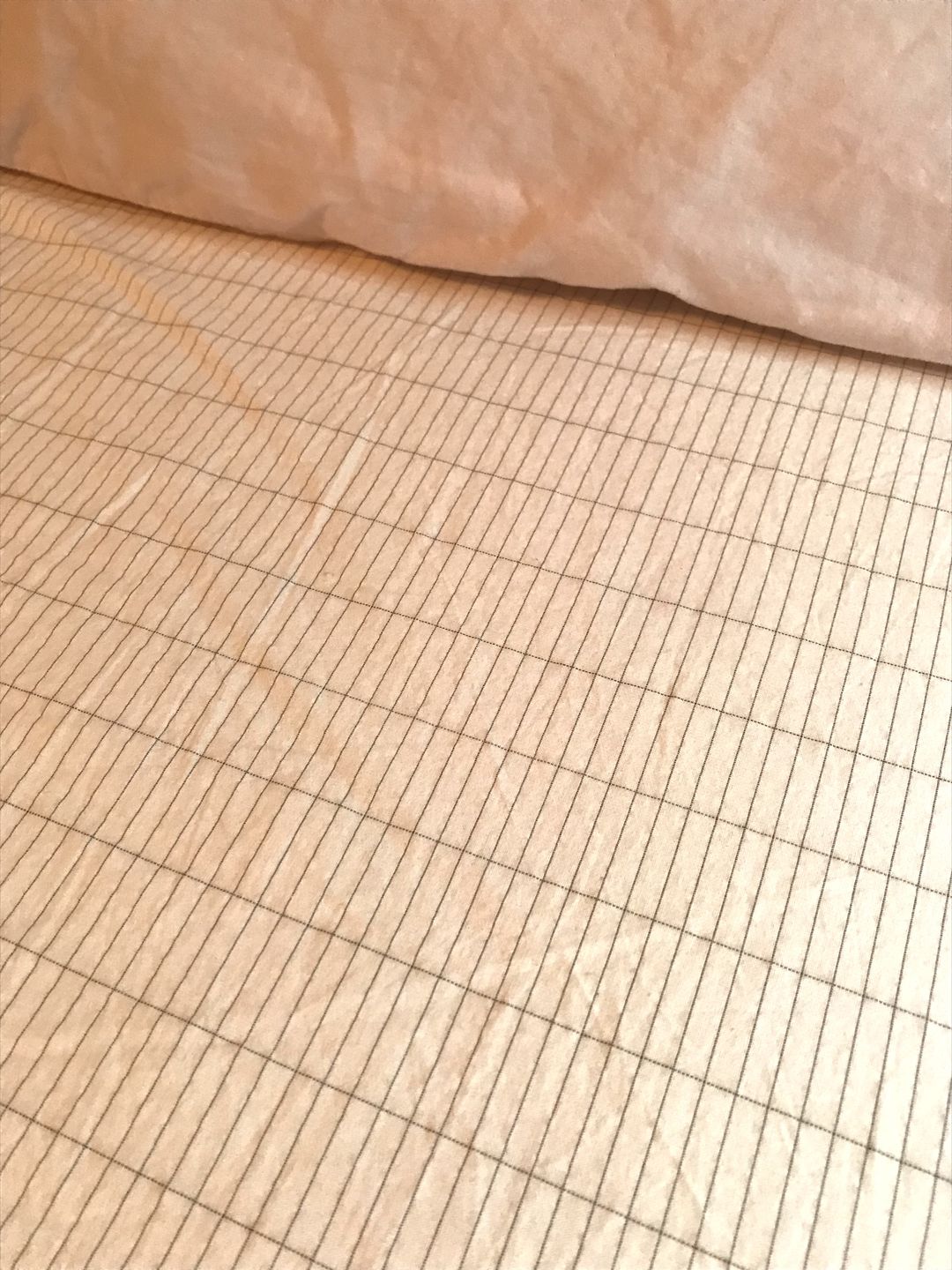 Customer photo review of GroundLuxe Organic Fitted Grounding Sheet - Beige or Gray in all standard bed sizes