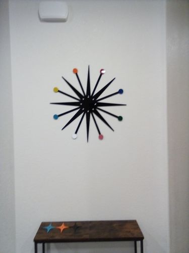 Customer photo review of Atomic Flight Accent Sculpture | Mid Century Modern Table Decor