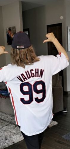 Customer photo review of Ricky 'Wild Thing' Vaughn Baseball Jersey